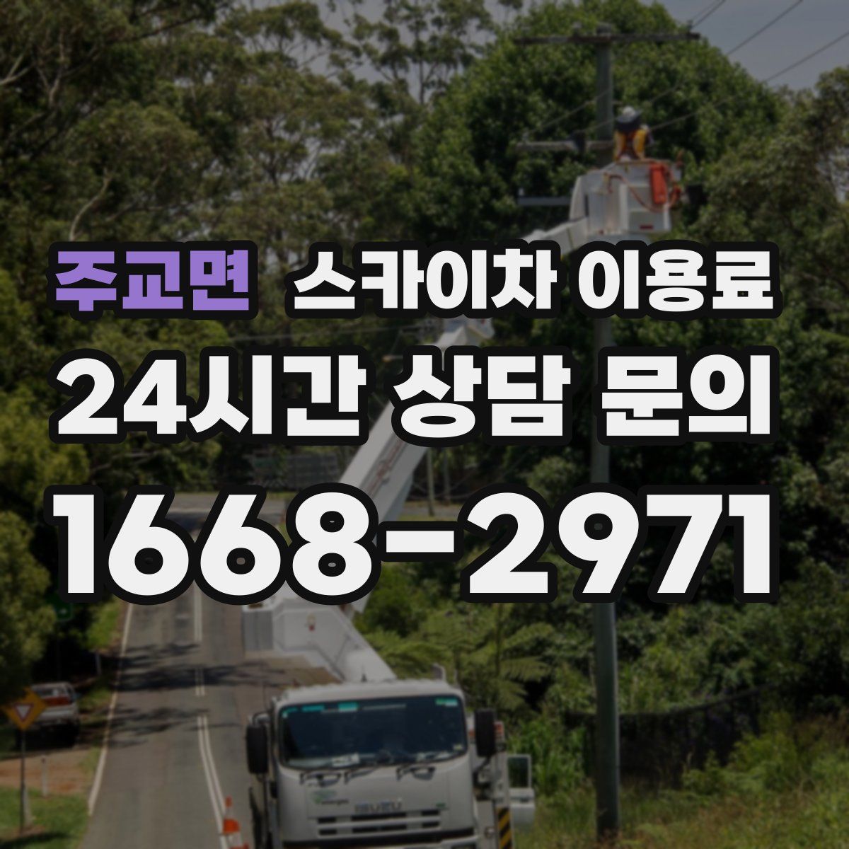 주교면 스카이차 이용료