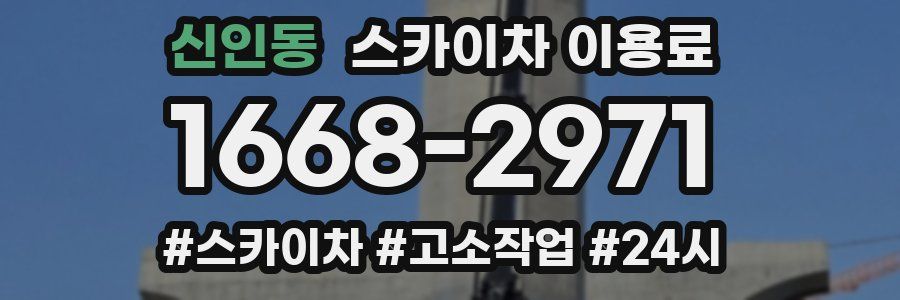 신인동 스카이차 이용료