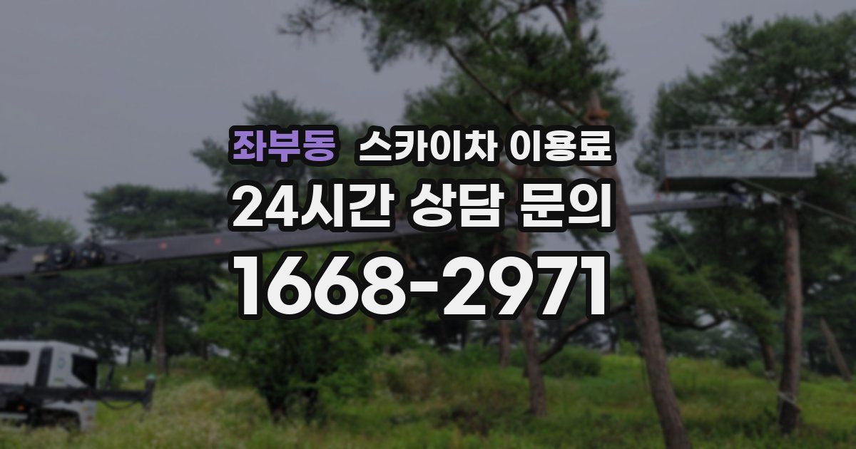 좌부동 스카이차 이용료