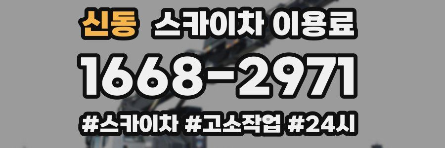 신동 스카이차 이용료