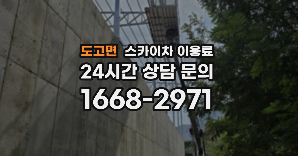 도고면 스카이차 이용료