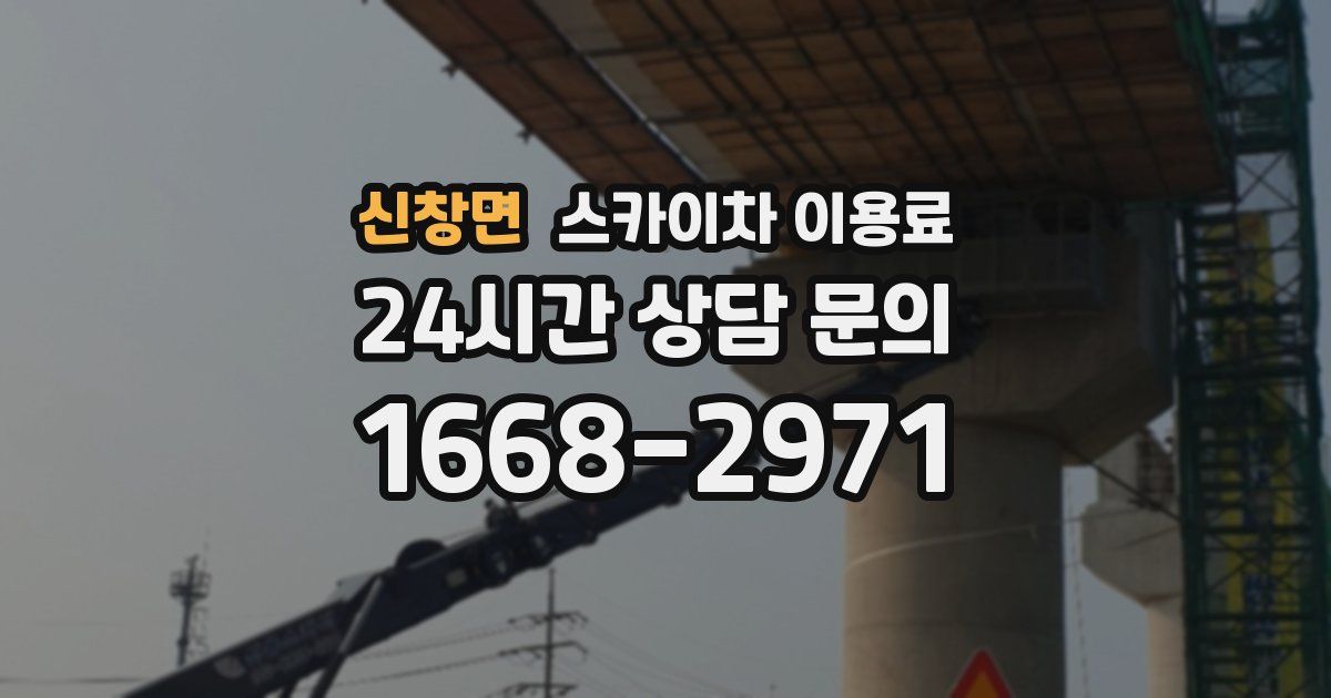 신창면 스카이차 이용료