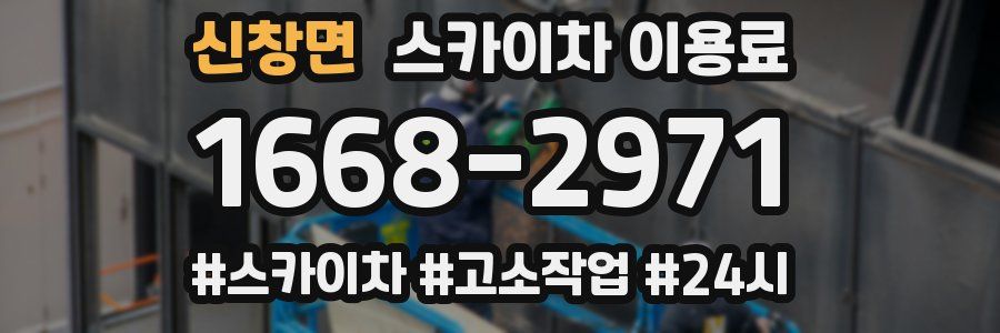 신창면 스카이차 이용료