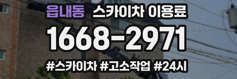 읍내동 스카이차 이용료