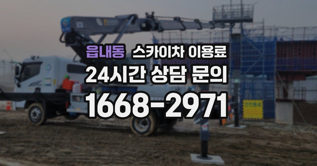 읍내동 스카이차 이용료