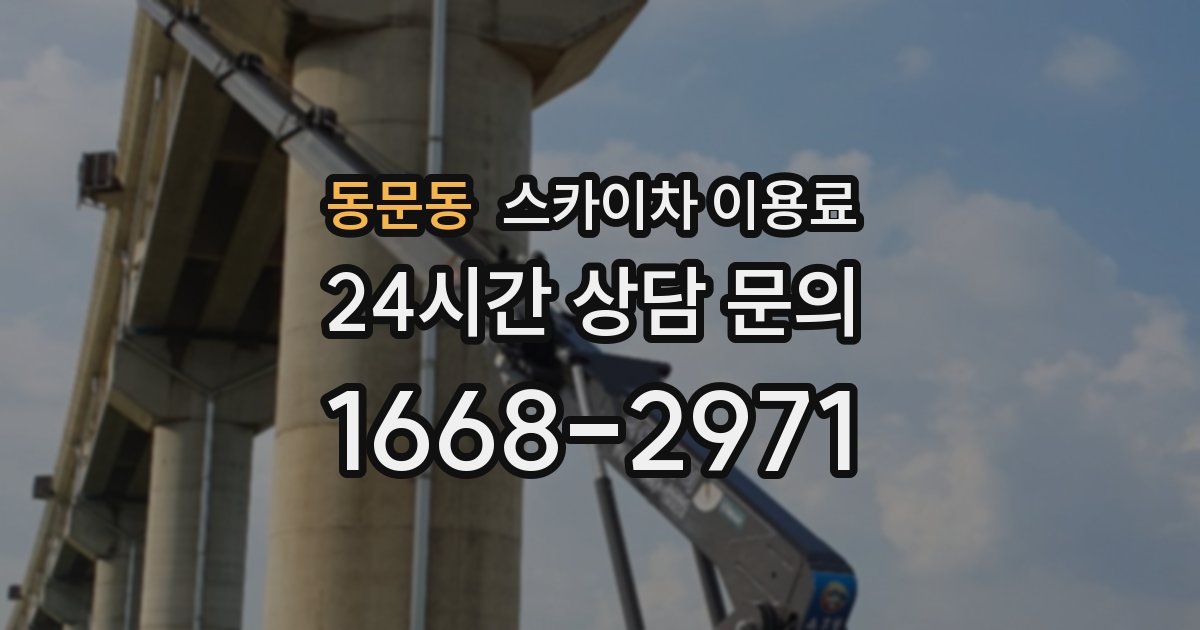 동문동 스카이차 이용료