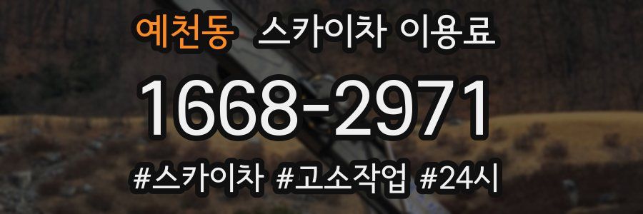 예천동 스카이차 이용료