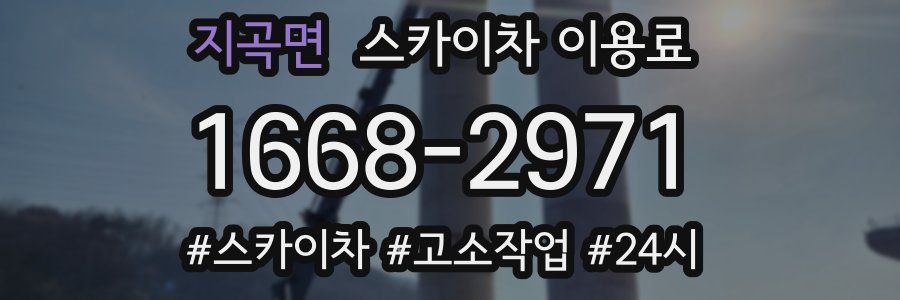 지곡면 스카이차 이용료