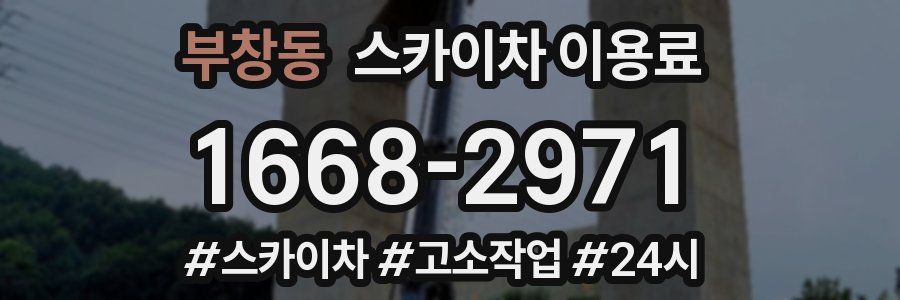 부창동 스카이차 이용료