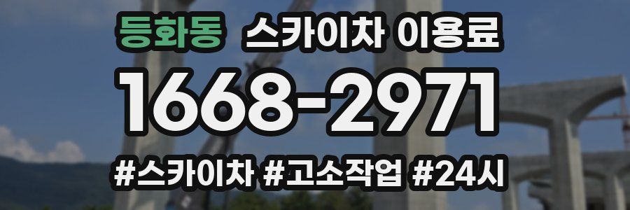 등화동 스카이차 이용료