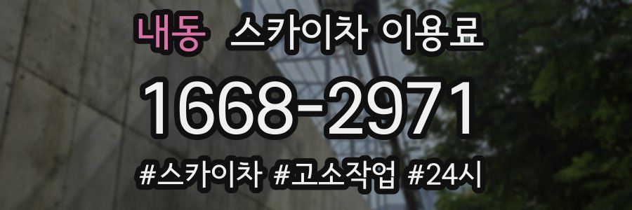 내동 스카이차 이용료