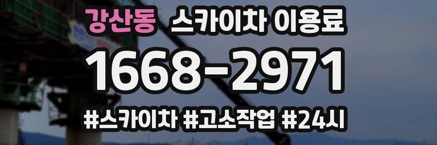 강산동 스카이차 이용료