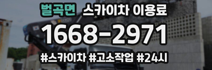 벌곡면 스카이차 이용료