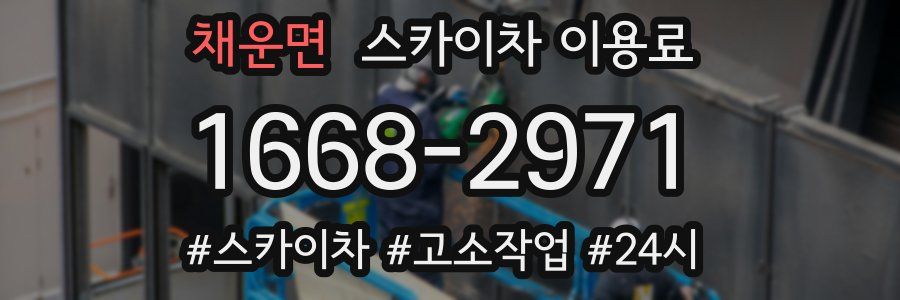 채운면 스카이차 이용료