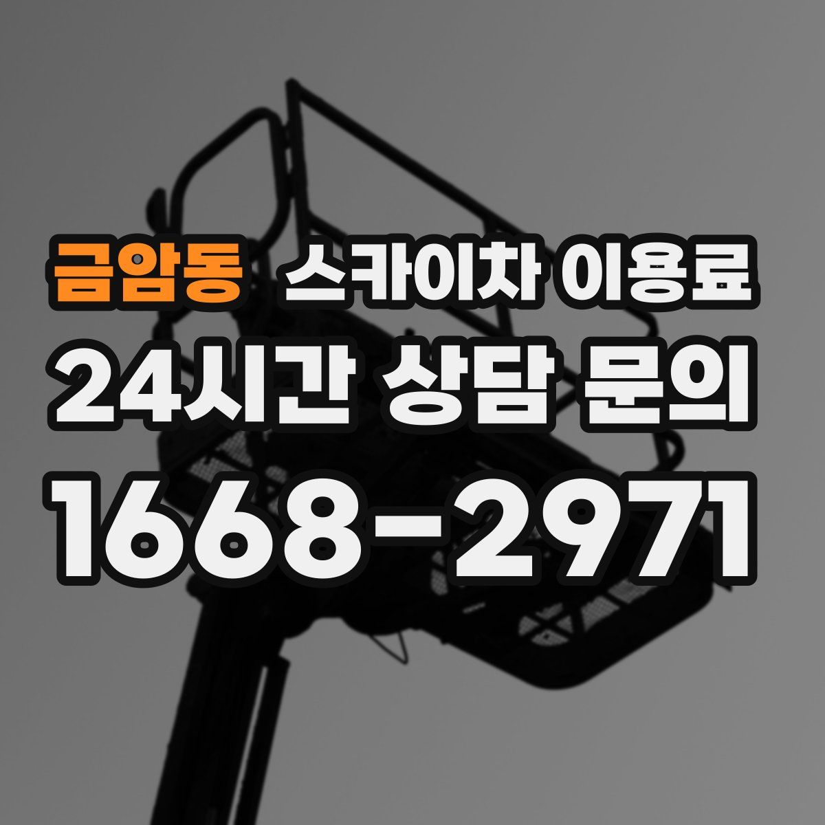 금암동 스카이차 이용료