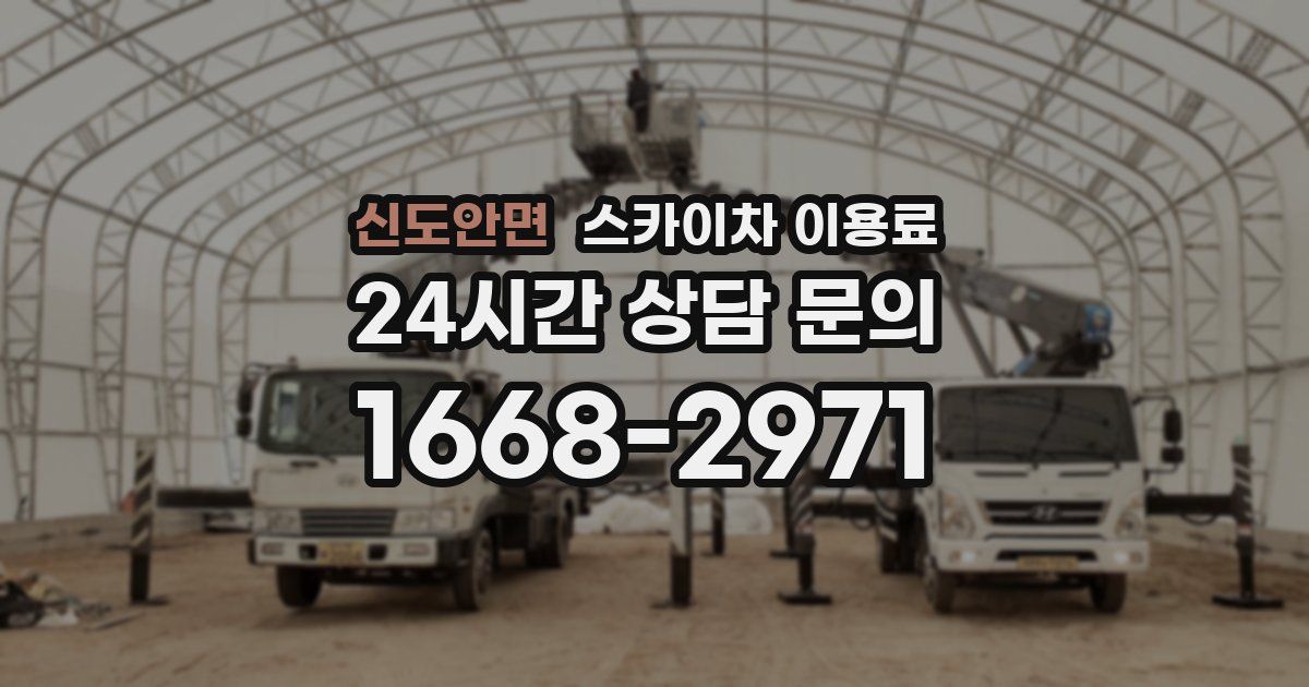 신도안면 스카이차 이용료