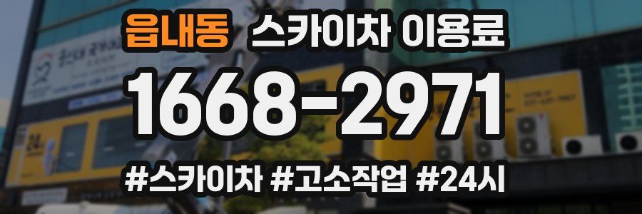 읍내동 스카이차 이용료