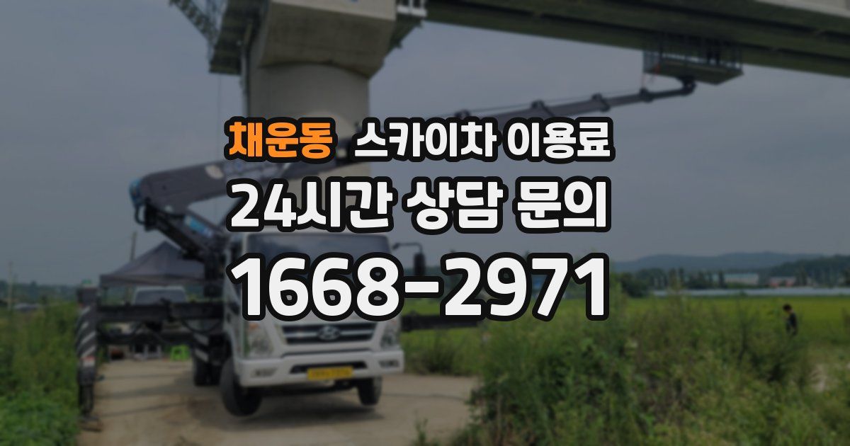 채운동 스카이차 이용료