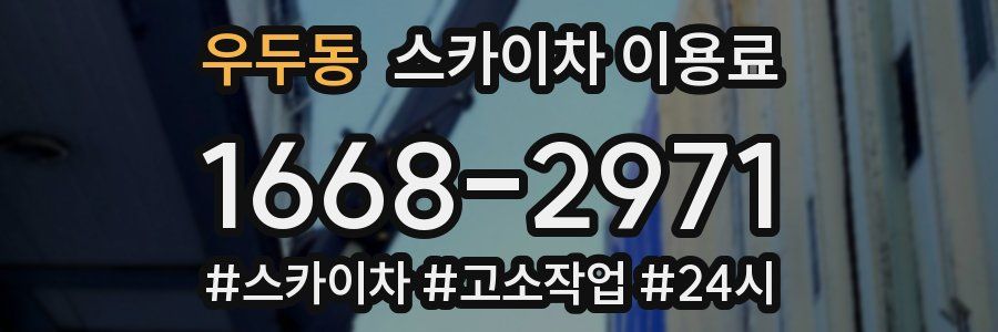 우두동 스카이차 이용료