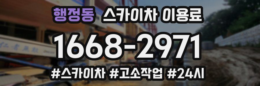 행정동 스카이차 이용료
