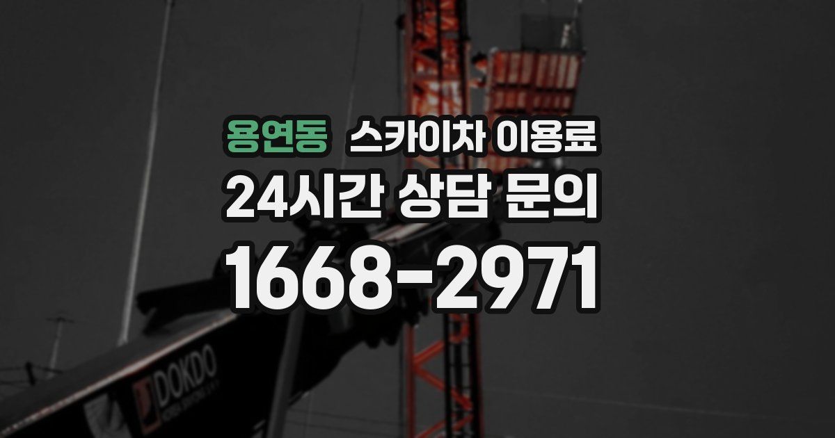 용연동 스카이차 이용료