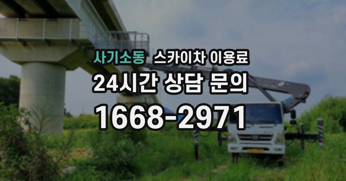 사기소동 스카이차 이용료