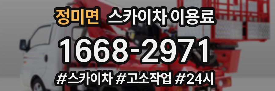 정미면 스카이차 이용료