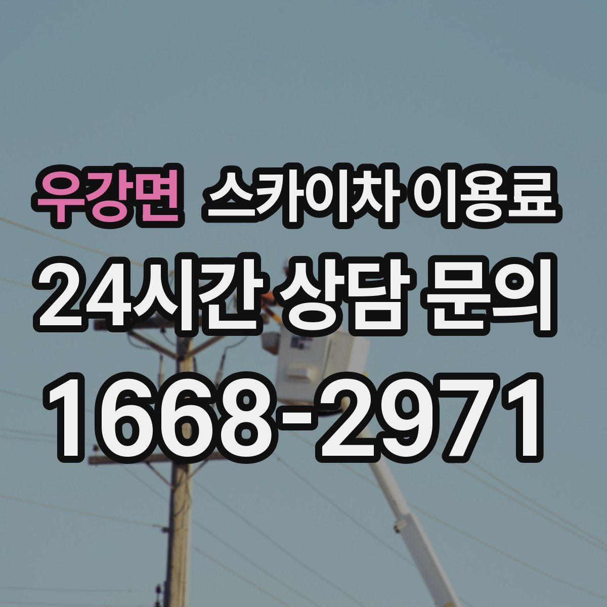 우강면 스카이차 이용료