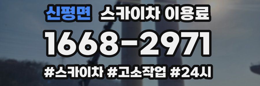 신평면 스카이차 이용료