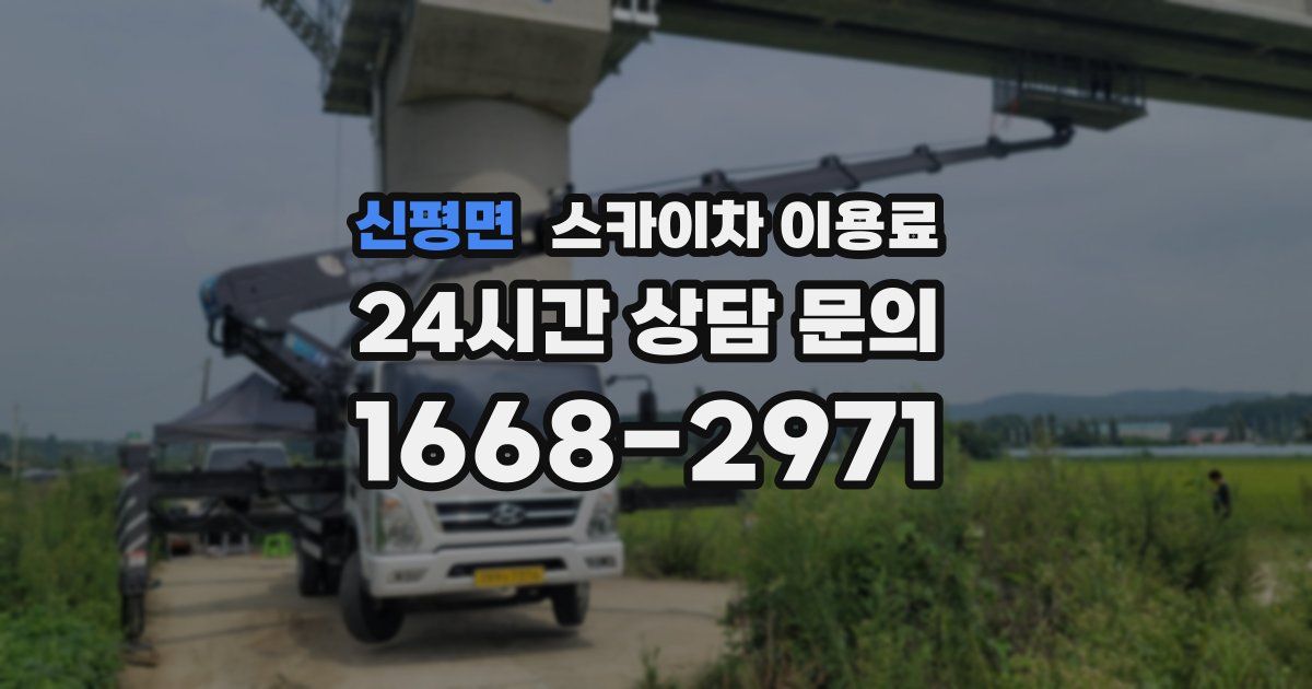 신평면 스카이차 이용료