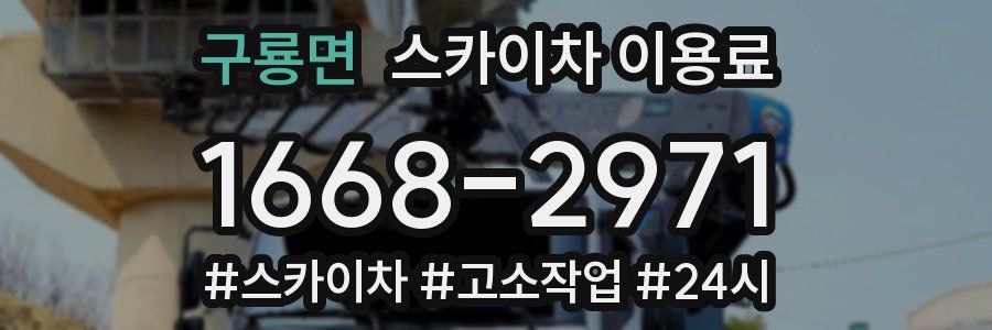 구룡면 스카이차 이용료
