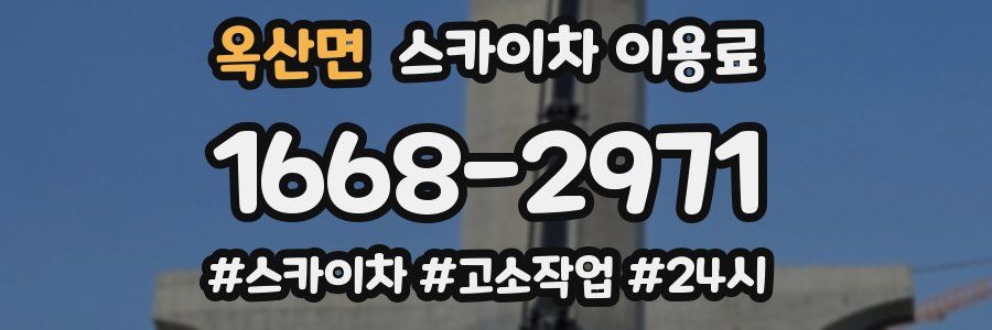 옥산면 스카이차 이용료