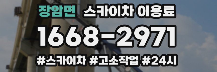 장암면 스카이차 이용료