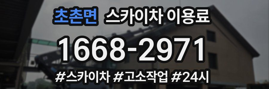 초촌면 스카이차 이용료