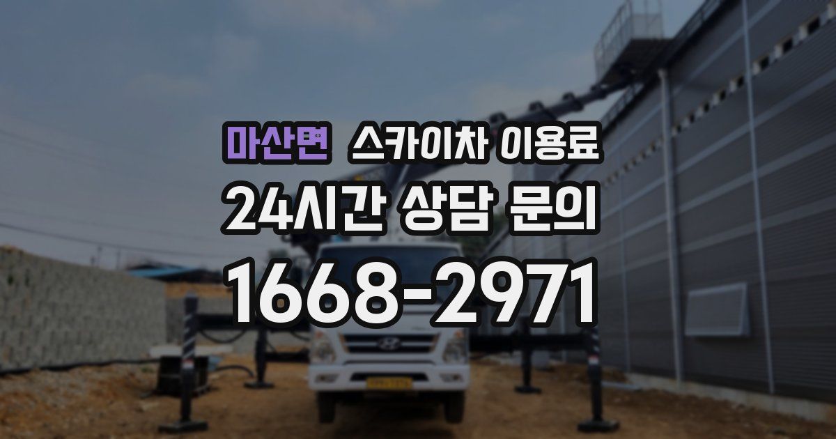 마산면 스카이차 이용료