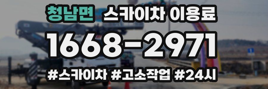 청남면 스카이차 이용료
