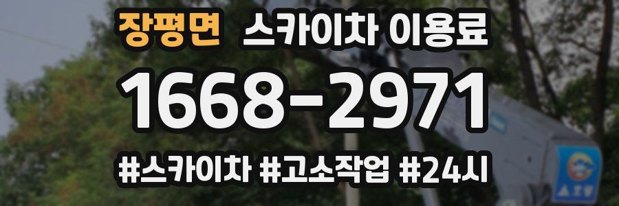 장평면 스카이차 이용료