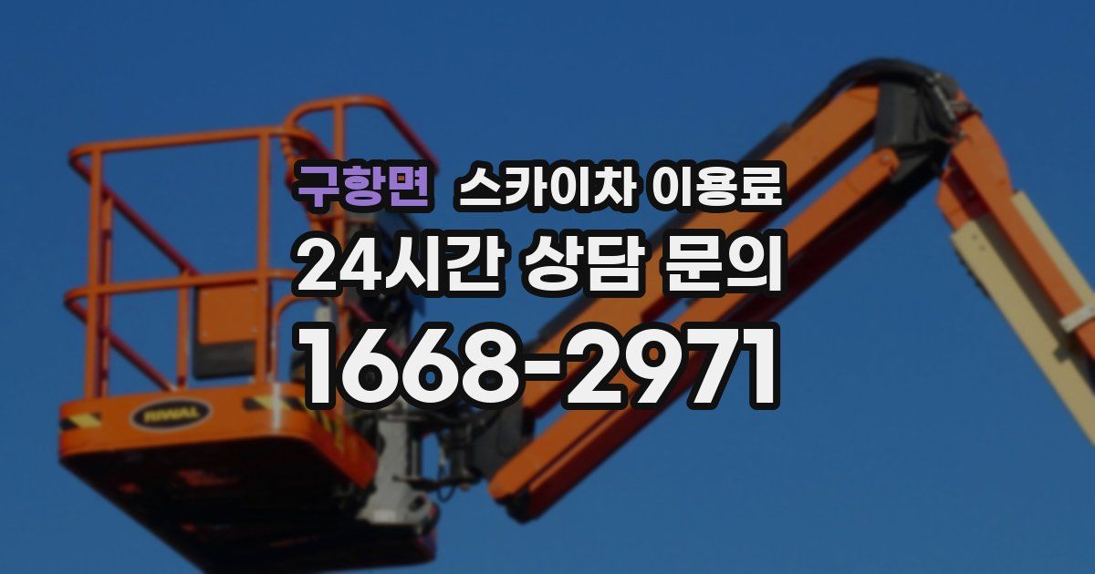 구항면 스카이차 이용료