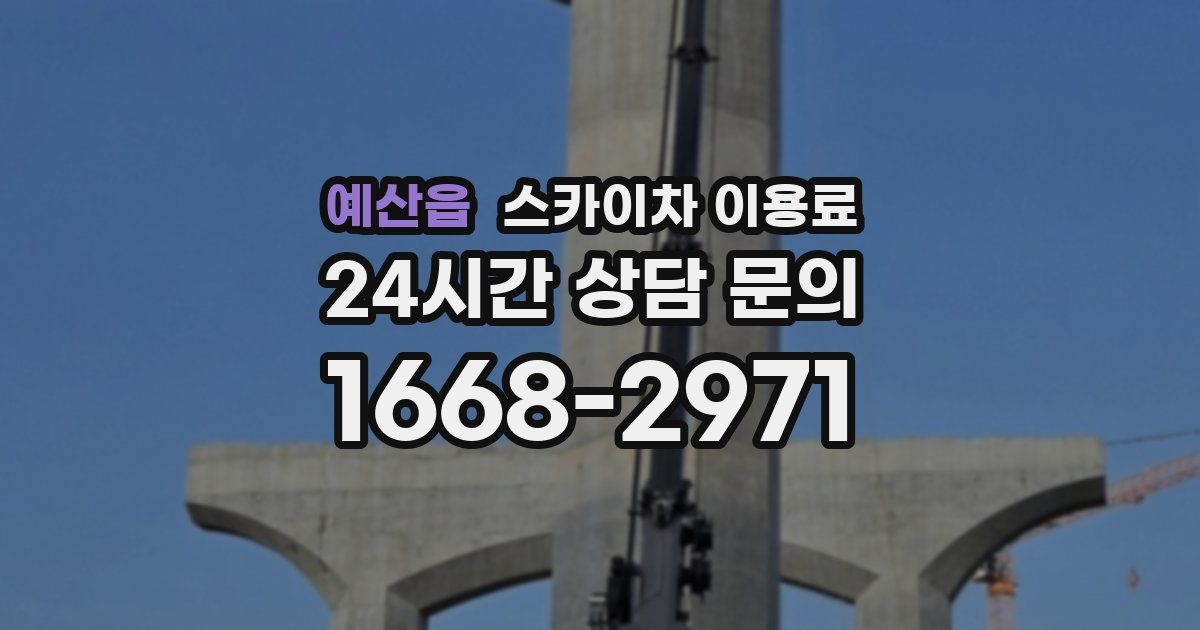 예산읍 스카이차 이용료