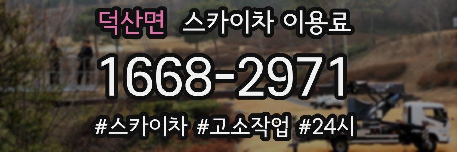 덕산면 스카이차 이용료