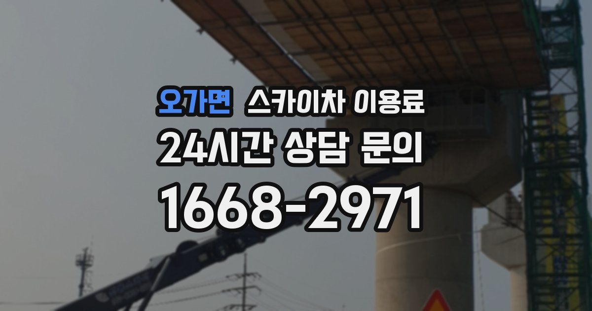 오가면 스카이차 이용료