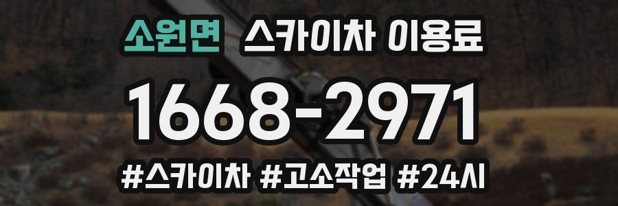 소원면 스카이차 이용료