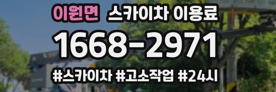 이원면 스카이차 이용료