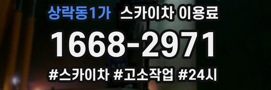 상락동1가 스카이차 이용료