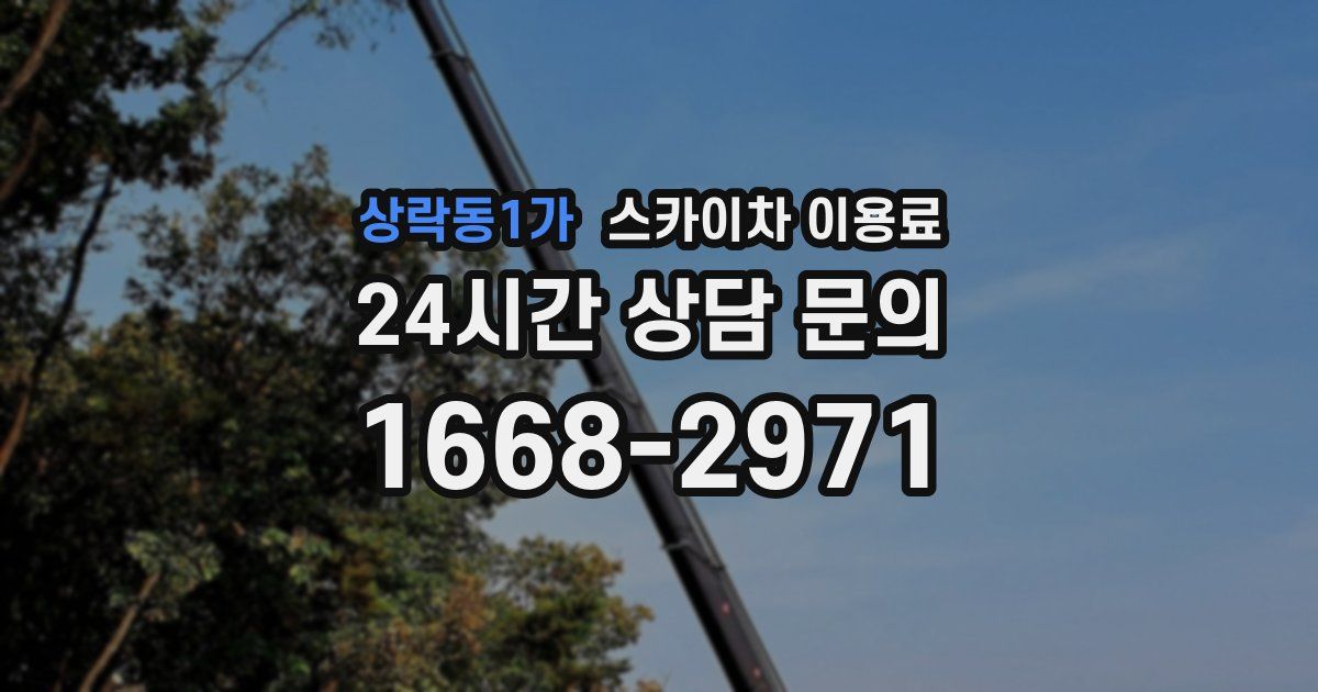 상락동1가 스카이차 이용료