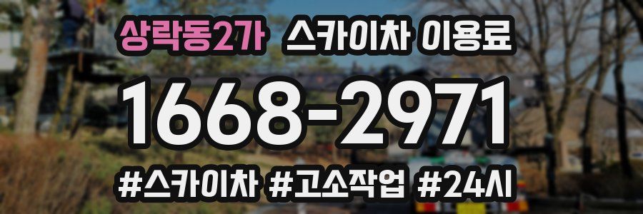 상락동2가 스카이차 이용료