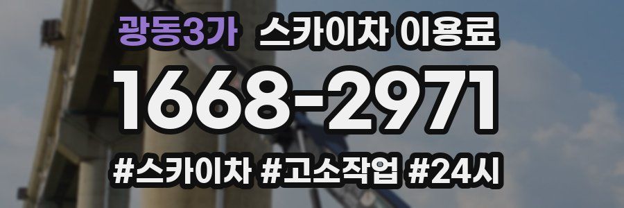 광동3가 스카이차 이용료