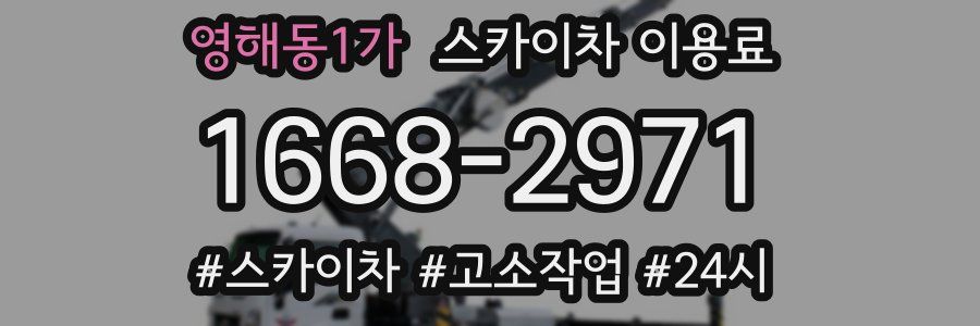영해동1가 스카이차 이용료