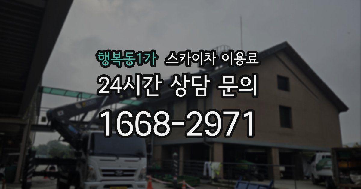 행복동1가 스카이차 이용료