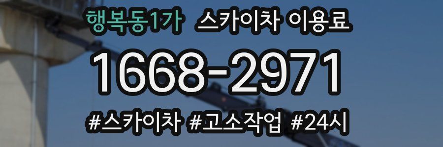 행복동1가 스카이차 이용료